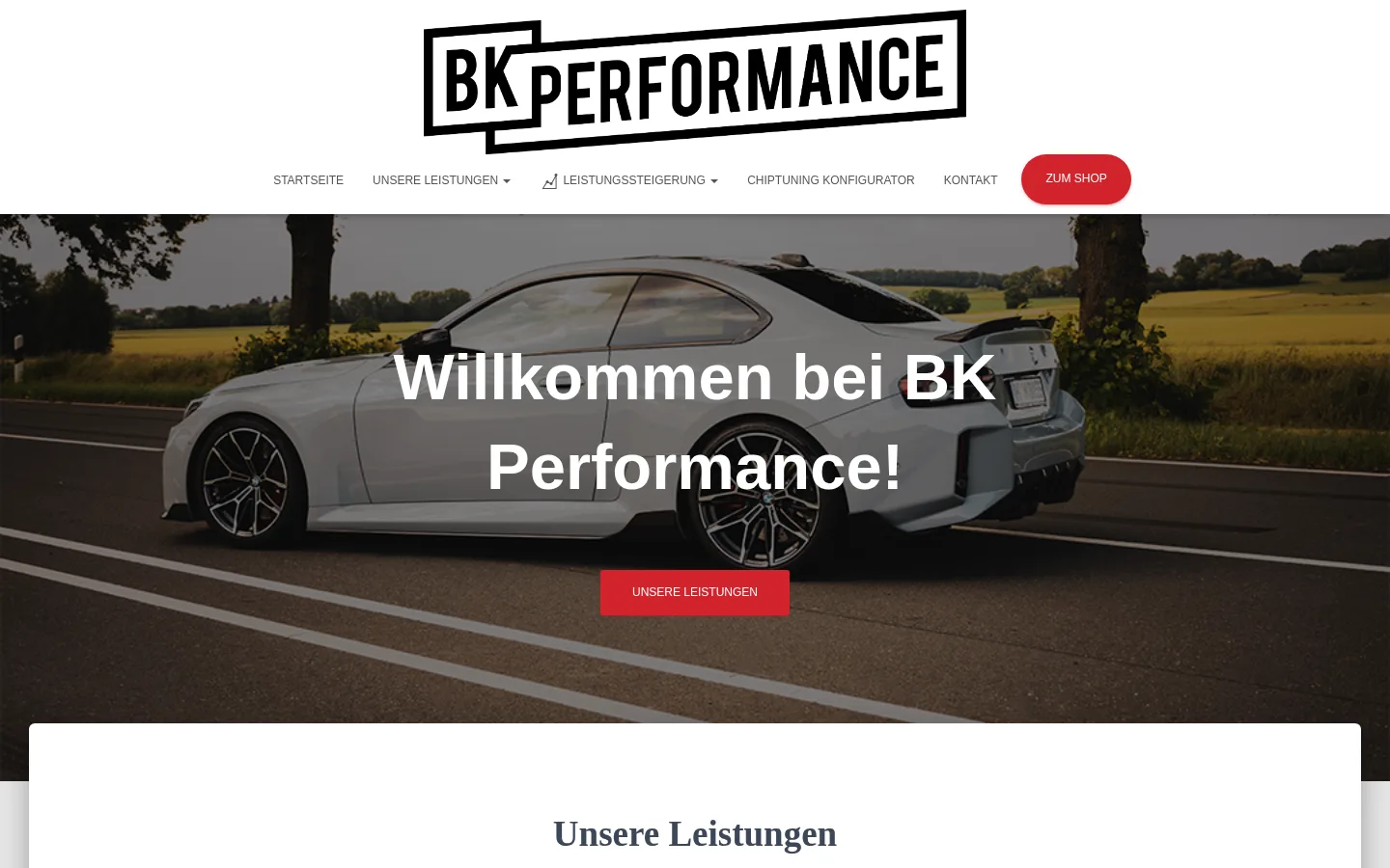 Aktueller Screenshot von bk-performance.de