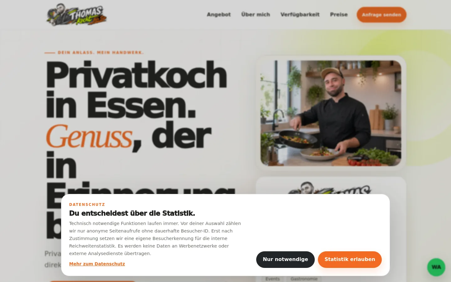 Aktueller Screenshot von thomaskocht.com