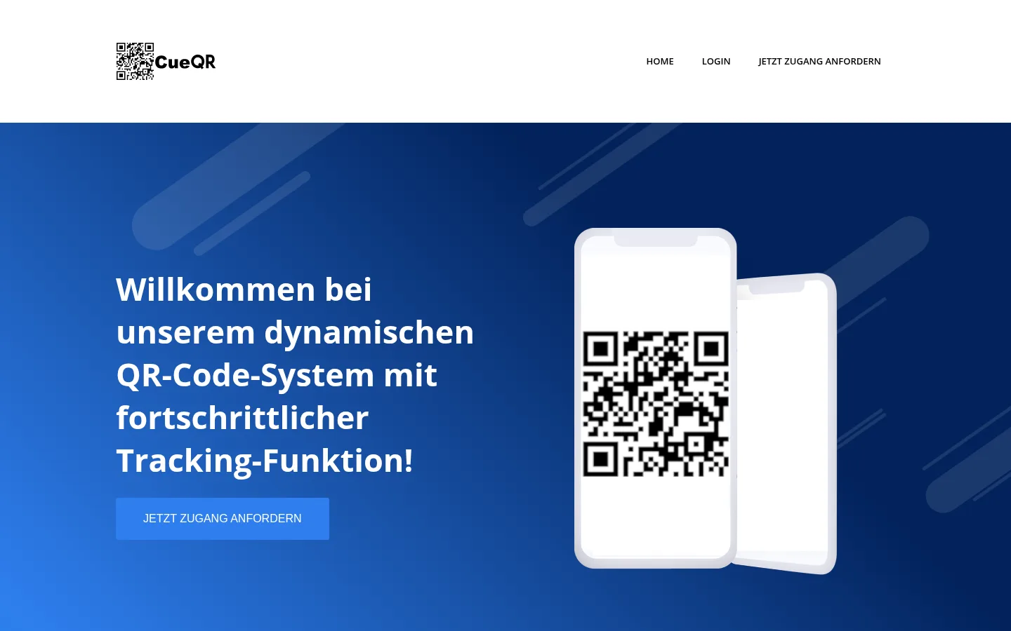 Aktueller Screenshot von cueqr.de